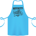 Motorized Life Biker Motorbike Motorcycle Cotton Apron 100% Organic Turquoise