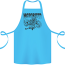 Motorized Life Biker Motorbike Motorcycle Cotton Apron 100% Organic Turquoise