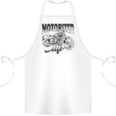 Motorized Life Biker Motorbike Motorcycle Cotton Apron 100% Organic White