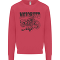 Motorized Life Biker Motorbike Motorcycle Kids Sweatshirt Jumper Heliconia
