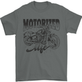 Motorized Life Biker Motorbike Motorcycle Mens T-Shirt 100% Cotton Charcoal