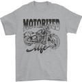 Motorized Life Biker Motorbike Motorcycle Mens T-Shirt 100% Cotton Sports Grey