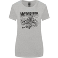 Motorized Life Biker Motorbike Motorcycle Womens Wider Cut T-Shirt Sports Grey