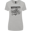 Motorized Life Biker Motorbike Motorcycle Womens Wider Cut T-Shirt Sports Grey