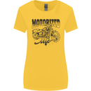 Motorized Life Biker Motorbike Motorcycle Womens Wider Cut T-Shirt Yellow
