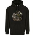 Mountain Bike Bicycle Cycling Cyclist MTB Childrens Kids Hoodie Black