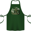 Mountain Bike Bicycle Cycling Cyclist MTB Cotton Apron 100% Organic Forest Green