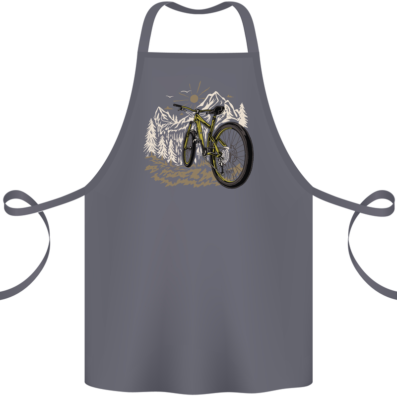 Mountain Bike Bicycle Cycling Cyclist MTB Cotton Apron 100% Organic Steel
