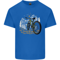 Mountain Bike Bicycle Cycling Cyclist MTB Kids T-Shirt Childrens Royal Blue