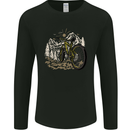 Mountain Bike Bicycle Cycling Cyclist MTB Mens Long Sleeve T-Shirt Black