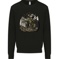 Mountain Bike Bicycle Cycling Cyclist MTB Mens Sweatshirt Jumper Black
