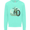 Mountain Bike Bicycle Cycling Cyclist MTB Mens Sweatshirt Jumper Peppermint