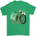 Mountain Bike Bicycle Cycling Cyclist MTB Mens T-Shirt 100% Cotton Irish Green