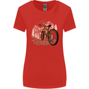 Mountain Bike Bicycle Cycling Cyclist MTB Womens Wider Cut T-Shirt Red