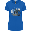 Mountain Bike Bicycle Cycling Cyclist MTB Womens Wider Cut T-Shirt Royal Blue