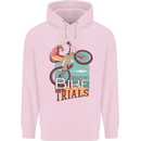 Mountain Bike Trials MTB Cycling Bicycle Childrens Kids Hoodie Light Pink