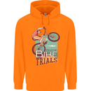Mountain Bike Trials MTB Cycling Bicycle Childrens Kids Hoodie Orange