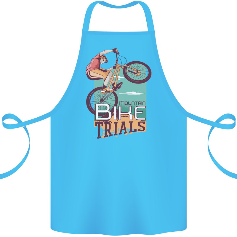 Mountain Bike Trials MTB Cycling Bicycle Cotton Apron 100% Organic Turquoise