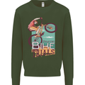 Mountain Bike Trials MTB Cycling Bicycle Kids Sweatshirt Jumper Forest Green