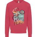 Mountain Bike Trials MTB Cycling Bicycle Kids Sweatshirt Jumper Heliconia