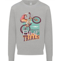 Mountain Bike Trials MTB Cycling Bicycle Kids Sweatshirt Jumper Sports Grey