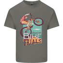Mountain Bike Trials MTB Cycling Bicycle Kids T-Shirt Childrens Charcoal