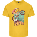 Mountain Bike Trials MTB Cycling Bicycle Kids T-Shirt Childrens Yellow