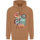Mountain Bike Trials MTB Cycling Bicycle Mens 80% Cotton Hoodie Caramel Latte