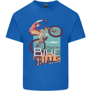 Mountain Bike Trials MTB Cycling Bicycle Mens Cotton T-Shirt Tee Top Royal Blue
