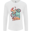 Mountain Bike Trials MTB Cycling Bicycle Mens Long Sleeve T-Shirt White