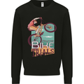 Mountain Bike Trials MTB Cycling Bicycle Mens Sweatshirt Jumper Black