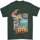 Mountain Bike Trials MTB Cycling Bicycle Mens T-Shirt 100% Cotton Forest Green