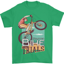 Mountain Bike Trials MTB Cycling Bicycle Mens T-Shirt 100% Cotton Irish Green