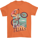 Mountain Bike Trials MTB Cycling Bicycle Mens T-Shirt 100% Cotton Orange