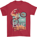 Mountain Bike Trials MTB Cycling Bicycle Mens T-Shirt 100% Cotton Red