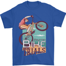 Mountain Bike Trials MTB Cycling Bicycle Mens T-Shirt 100% Cotton Royal Blue