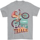 Mountain Bike Trials MTB Cycling Bicycle Mens T-Shirt 100% Cotton Sports Grey
