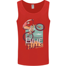 Mountain Bike Trials MTB Cycling Bicycle Mens Vest Tank Top Red