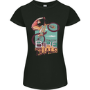 Mountain Bike Trials MTB Cycling Bicycle Womens Petite Cut T-Shirt Black