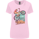 Mountain Bike Trials MTB Cycling Bicycle Womens Wider Cut T-Shirt Light Pink