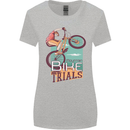 Mountain Bike Trials MTB Cycling Bicycle Womens Wider Cut T-Shirt Sports Grey