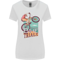Mountain Bike Trials MTB Cycling Bicycle Womens Wider Cut T-Shirt White