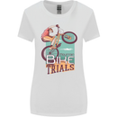 Mountain Bike Trials MTB Cycling Bicycle Womens Wider Cut T-Shirt White