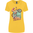 Mountain Bike Trials MTB Cycling Bicycle Womens Wider Cut T-Shirt Yellow