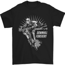 Mountain Biking Downhill Forever MTB Mens T-Shirt Cotton Gildan Black