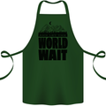 Mountain World Wait Hiking Trekking Walking Cotton Apron 100% Organic Forest Green