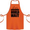 Mountain World Wait Hiking Trekking Walking Cotton Apron 100% Organic Orange