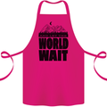Mountain World Wait Hiking Trekking Walking Cotton Apron 100% Organic Pink