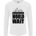 Mountain World Wait Hiking Trekking Walking Mens Long Sleeve T-Shirt White