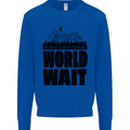 Mountain World Wait Hiking Trekking Walking Mens Sweatshirt Jumper Royal Blue